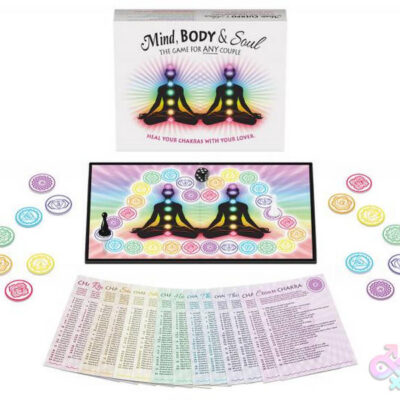 Mind Body and Soul the Game for Any Couple by Kheper Games — chakra board game with cards, coins, and markers