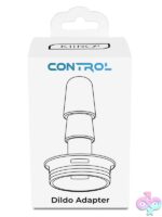Black vacuum-lock control adapter accessory by Kiiroo shown against a clean background