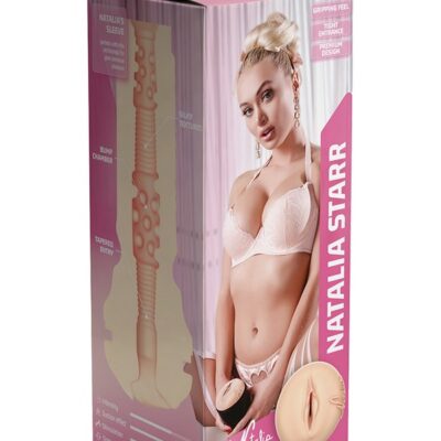 realistic stroker sleeve Kiiroo Feel Natalia beige TPE textured