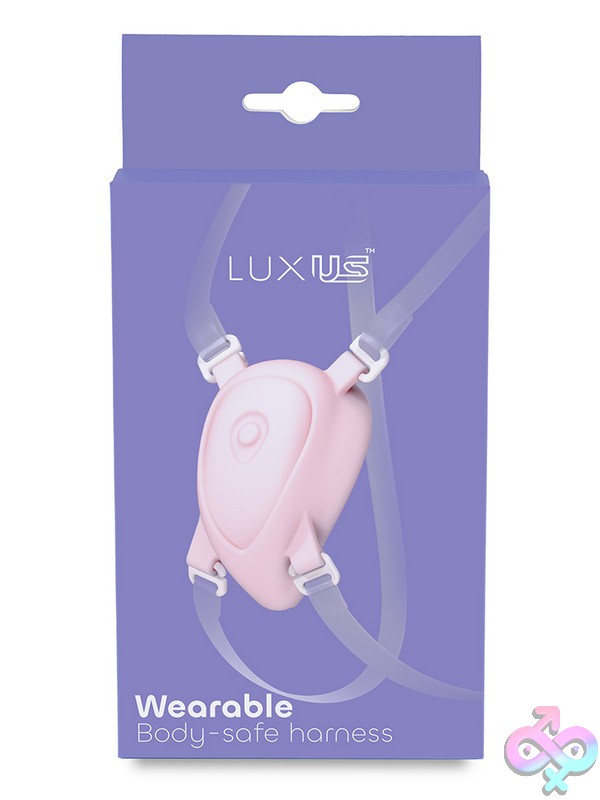 Discreet-Toys-Kiiroo-Luxus-Harness-Nu-Ko11071-W Adjustable Pink Silicone Vibrator Harness By Kiiroo