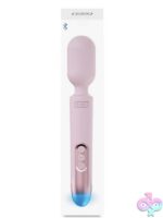 Kiiroo ProWand pink silicone wand vibrator with LED light display by Kiiroo
