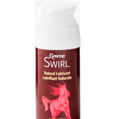 Kimono Swirl Natural water-based lube 3.4 oz Euro pump bottle by Paradise Marketing