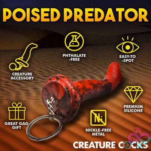 King Cobra Keychain - Red - Image 2