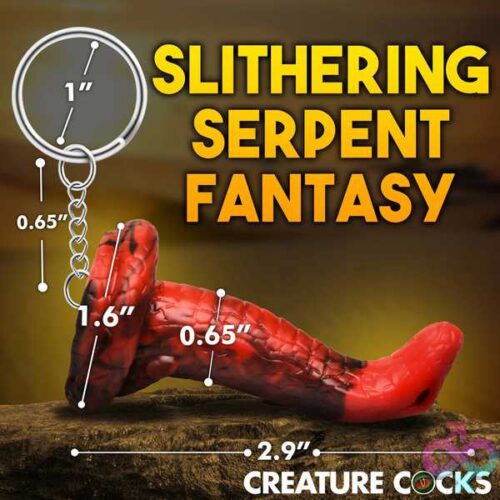 King Cobra Keychain - Red - Image 3