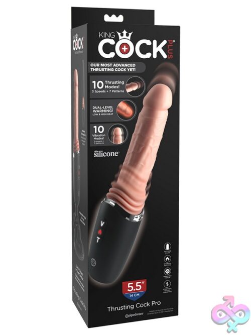 King Cock Plus 5.5&Quot; Thrusting Cock Pro Light - Image 3