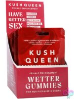 Kush Queen Wetter Female Enhancement Gummies 10-count display by Doc Johnson