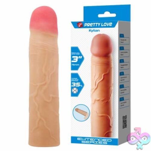 Kylian Extended Penis Sleeve - Light - Image 2