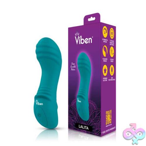 Lalita Mini Pleasure Ridges G-Spot Vibe - Ocean - Image 6