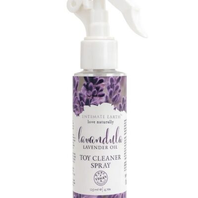 Lavendula plant-powered toy cleaner spray 125 ml clear bottle by Intimate Earth