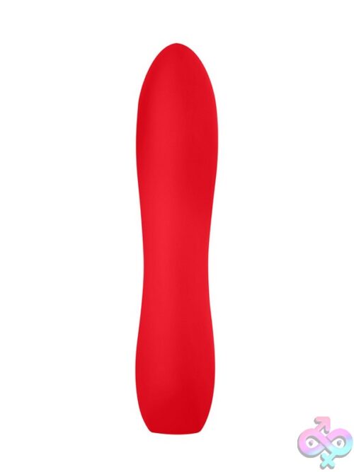 Large Silicone Bullet Vibrator In Red By Luv Inc - Image 2