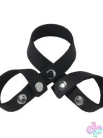 Leather Figure-8 Divider - Black - Image 2