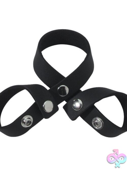 Leather Figure-8 Divider - Black - Image 2