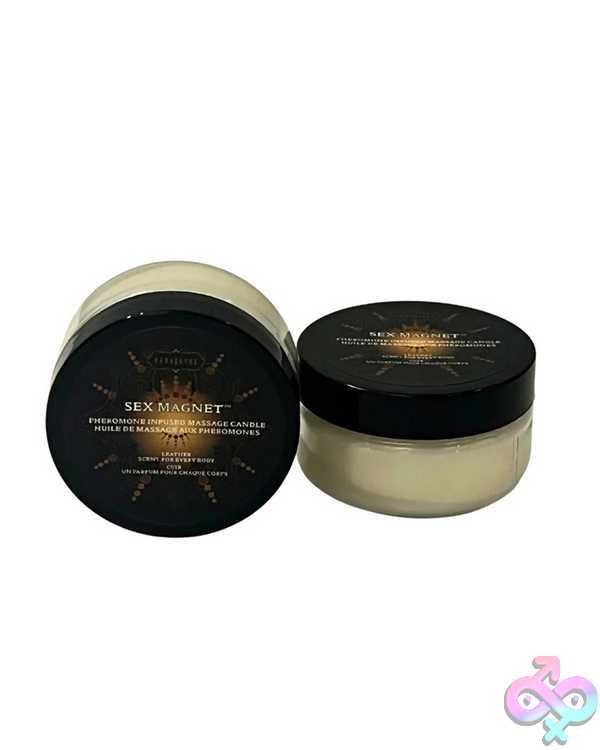 Discreet-Toys-Leather-Pheromone-Massage-Candle-1-7Oz-Ks-12075 Leather Pheromone Massage Candle 1.7Oz - Image 1