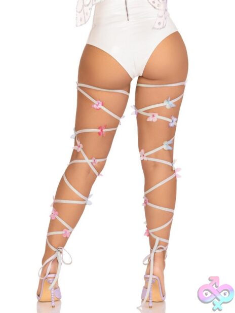 Iridescent Glitter Butterfly Leg Wraps