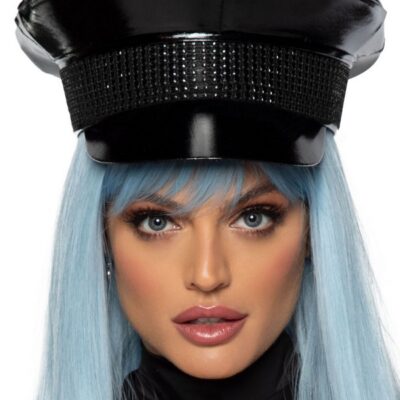 Rhinestone Trimmed Military Hat by Leg Avenue lingerie accessory
