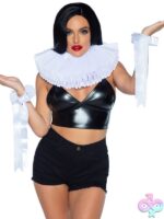 2 Piece Deluxe Ruffle Neck Piece and Wrist Cuffs