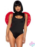 Marabou Trimmed Feather Angel Wings by Leg Avenue — angel wings lingerie costume accessory
