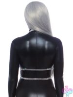 Iridescent Studded Vinyl Body Harness