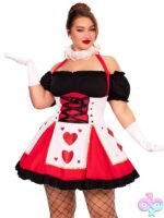 Plus Size 2 Pc Pretty Playing Card Costume by Leg Avenue — playful lingerie set