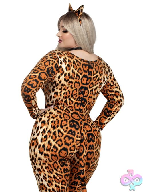 Plus Size 3 Pc Cougar Costume