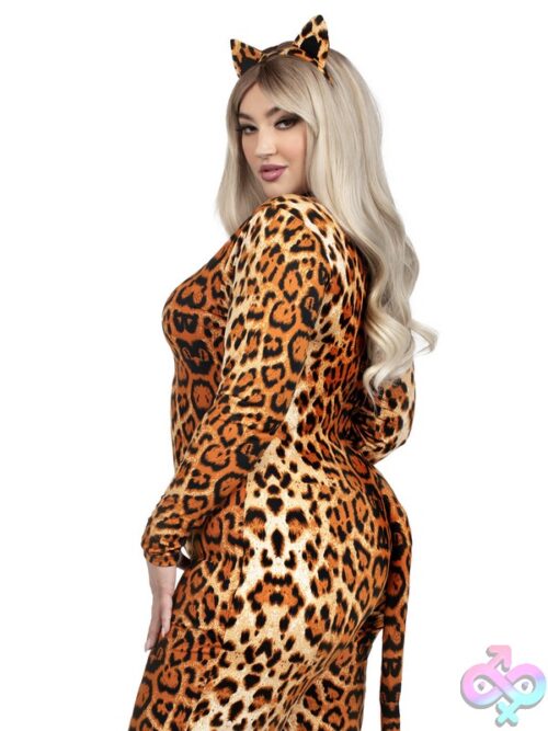 Plus Size 3 Pc Cougar Costume