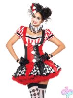 Harlequin Clown Costume 3 Piece Set by Leg Avenue