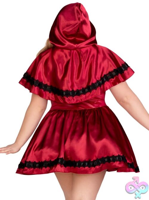 Plus Size 2 Pc Gothic Red Riding Hood Costume