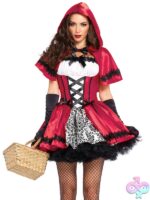 Gothic Red Riding Hood 2-Piece Costume by Leg Avenue