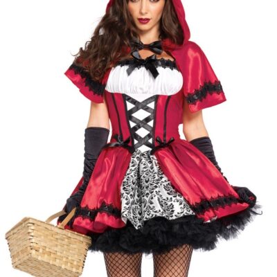 Gothic Red Riding Hood 2-Piece Costume by Leg Avenue