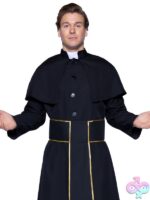 Priest costume Mens 2 Pc Priest Costume by Leg Avenue