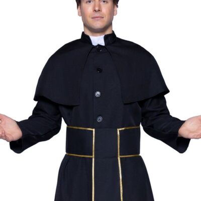 Priest costume Mens 2 Pc Priest Costume by Leg Avenue