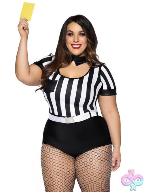 Plus Size 3 Pc No Rules Referee Costume