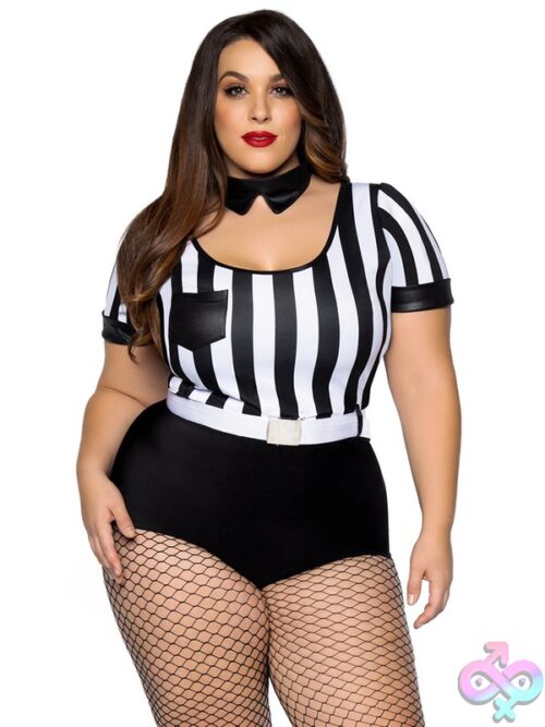 Plus Size 3 Pc No Rules Referee Costume