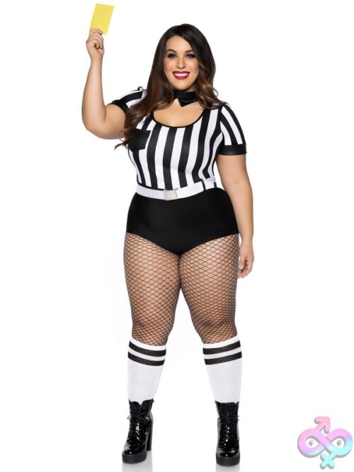 Plus Size 3 Pc No Rules Referee Costume