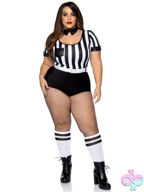 Plus Size 3 Pc No Rules Referee Costume