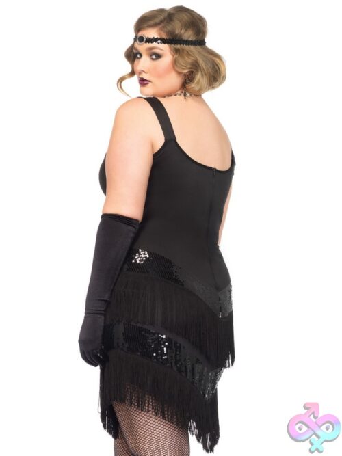 Plus Size 2 Pc Glamour Flapper Costume