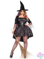 Plus Size 2 Pc Black Magic Mistress Costume
