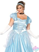 Plus Size 3 Pc Classic Cinderella Costume by Leg Avenue — themed lingerie costume