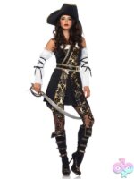4 Piece Black Sea Buccaneer Costume