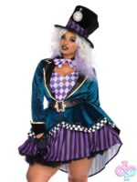 Plus Size PC Delightful Hatter Costume by Leg Avenue — themed lingerie costume