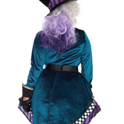 Plus Size 4 Pc Delightful Hatter Costume