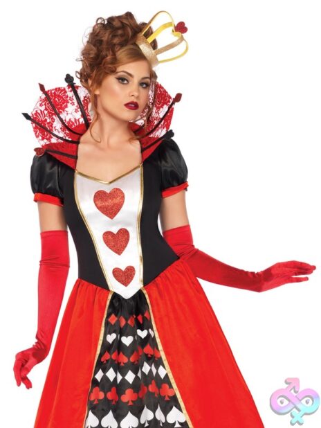 Deluxe Queen of Hearts Costume 2 Piece by Leg Avenue