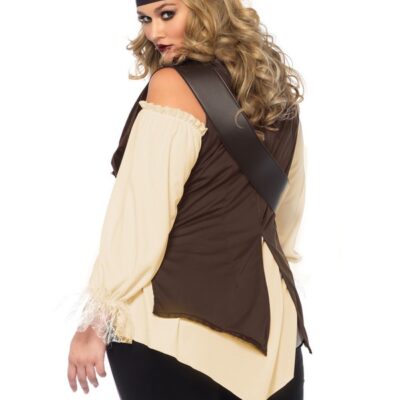 Plus Size 4 Pc Captain Blackheart Costume