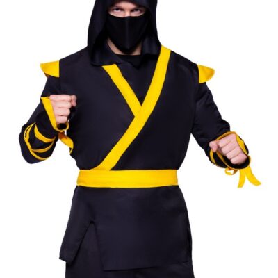 Mens 5 Pc Ninja Costume