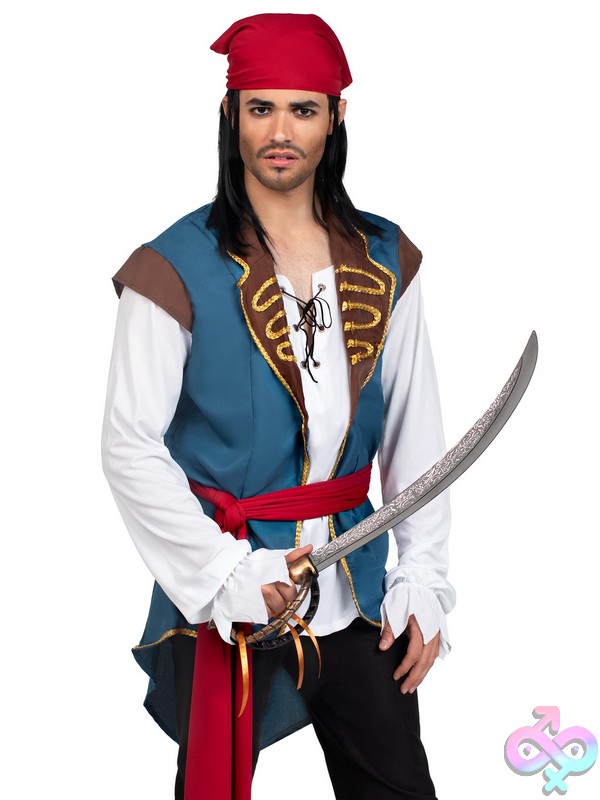 Discreet-Toys-Leg-Avenue-Costume-86637_001_101 Scoundrel Costume Mens 3 Pc Pirate By Leg Avenue