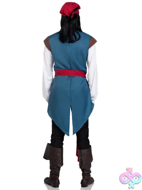 Mens 3 Pc Pirate Scoundrel Costume