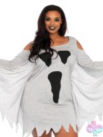Ghost Dress Plus Size Jersey Ghost Dress by Leg Avenue