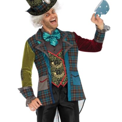 Leg Avenue Mens 3 Pc Deluxe Mad Hatter Costume front view