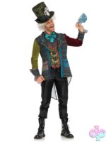 Mens 3 Pc Deluxe Mad Hatter Costume
