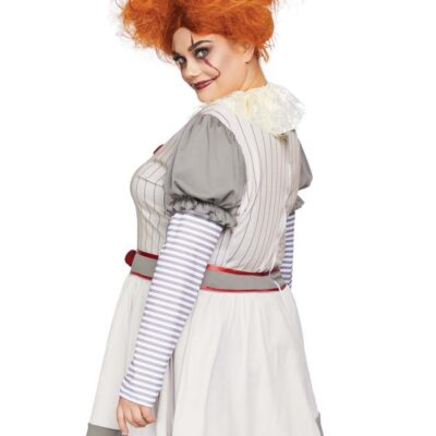 Plus Size 2 Pc Creepy Clown Costume